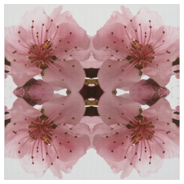 cherry blossom. Floral spring pattern. Fabric (Swatch)