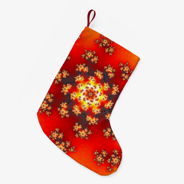 Cherry Blossom Floral Sprinkles Christmas Stocking (Front (Hanging))