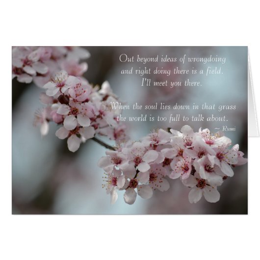 Cherry Blossom Floral Tolerance Cards (Front Horizontal)