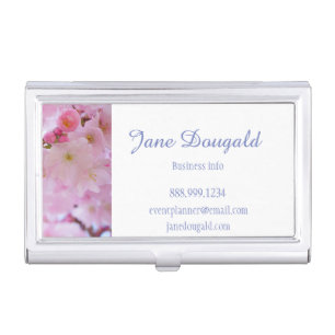 Cherry Blossom Flower Custom Business Card Case