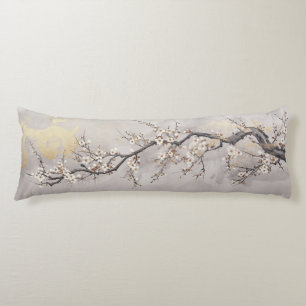 Cherry blossom flowers body pillow