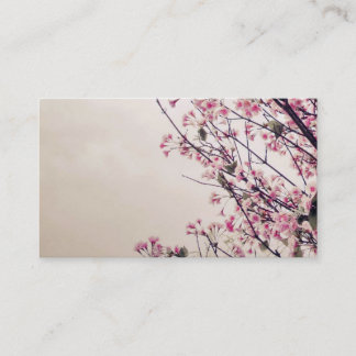 Cherry blossom flowers business cards