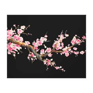 Cherry Blossom Wrapped Canvas Prints | Zazzle