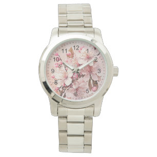 Cherry Blossom Flowers Ladies Watch