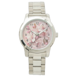 Cherry Blossom Flowers Ladies Watch