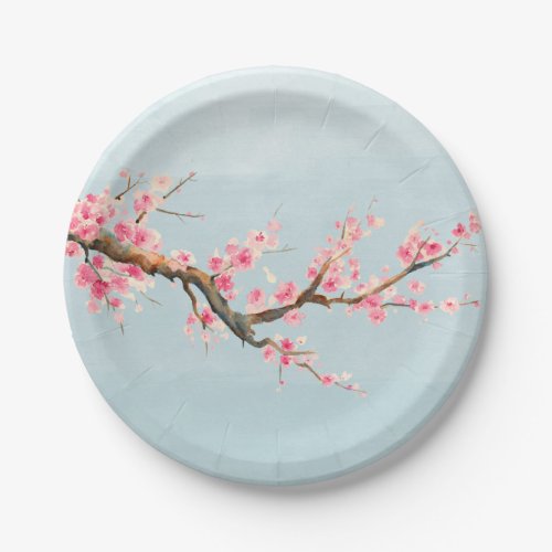 Cherry Blossom Flowers Paper Plates