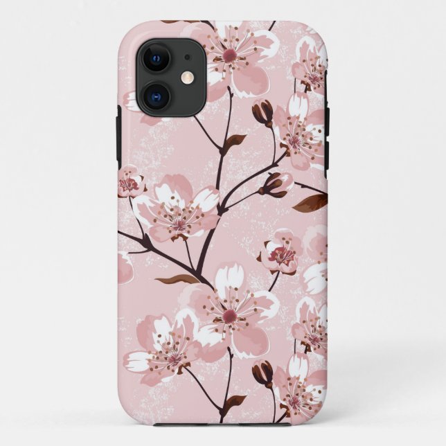 Cherry Blossom Flowers Pattern Case-Mate iPhone Case (Back)