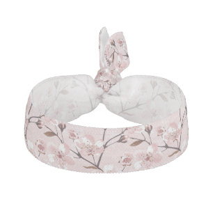 Cherry Blossom Flowers Pattern Hair Tie