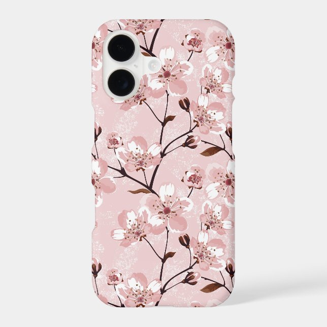 Cherry Blossom Flowers Pattern Iphone Case (Back)