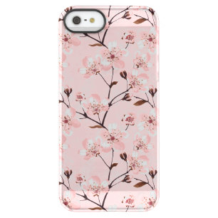 Cherry Blossom Flowers Pattern Permafrost iPhone SE/5/5s Case