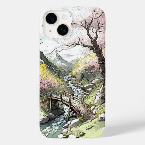 Cherry Blossom Forest in Bloom at Dawn of Spring Case_Mate iPhone 14 Case