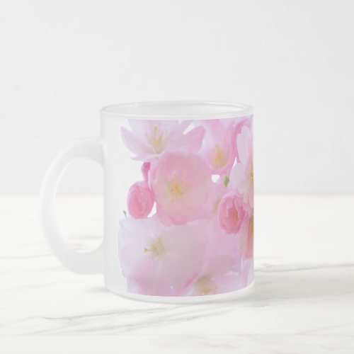 Cherry blossom Frosted Glass Mug