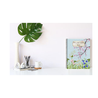 Cherry blossom garden notebook