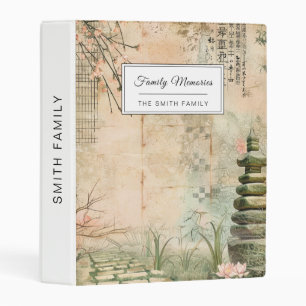 Cherry Blossom Garden Scene (2) Mini Binder