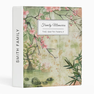 Cherry Blossom Garden Scene (5) Mini Binder