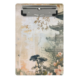 Cherry Blossom Garden Scene (7) Mini Clipboard