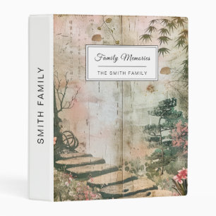 Cherry Blossom Garden Scene (9) Mini Binder