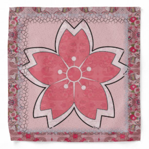 Cherry Blossom Geisha Bandana