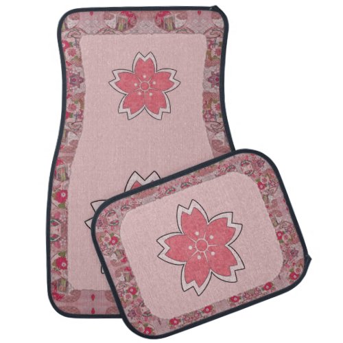 Cherry Blossom Geisha Car Mat