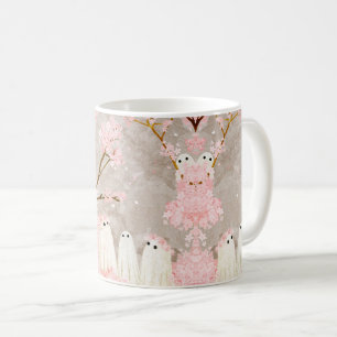 Cherry Blossom Ghosts Coffee Mug