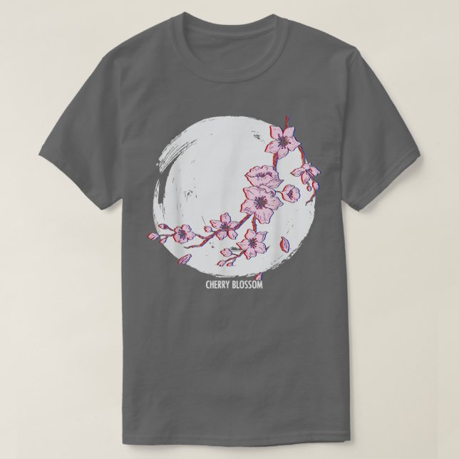 Cherry Blossom Glitch For Japanese Otaku Manga Rea T-Shirt (Design Front)