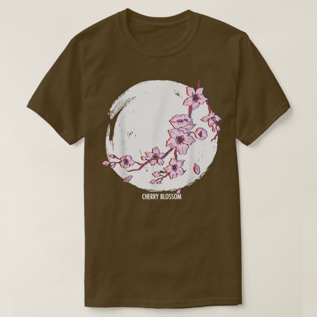 Cherry Blossom Glitch For Japanese Otaku Manga Rea T-Shirt (Design Front)
