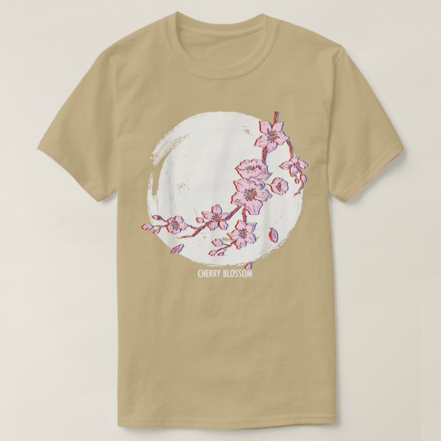 Cherry Blossom Glitch For Japanese Otaku Manga Rea T-Shirt (Design Front)
