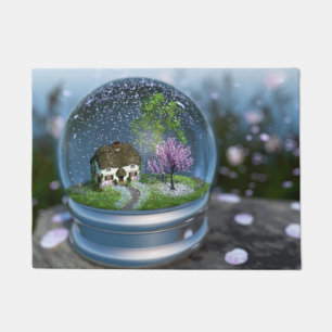 Cherry Blossom Globe Doormat