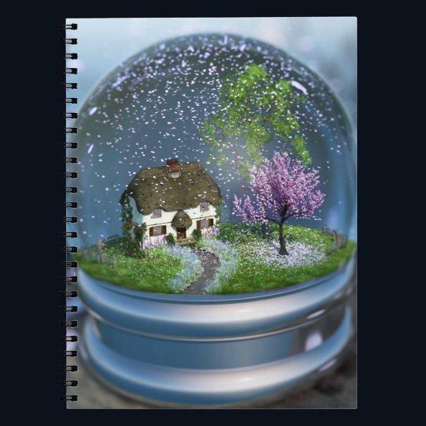 Cherry Blossom Globe Notebook