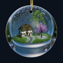 Cherry Blossom Globe Ornament