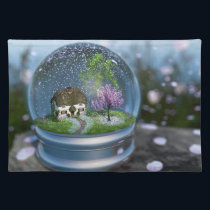 Cherry Blossom Globe Placemat