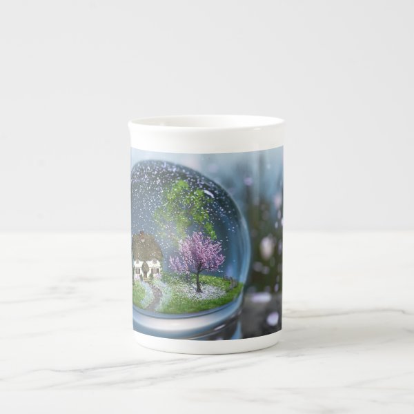 Cherry Blossom Globe Specialty Mug