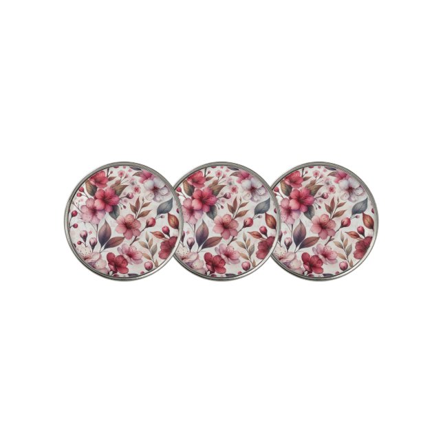 Cherry Blossom Golf Ball Marker (3 Up)