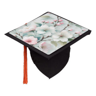 Cherry Blossom Graduation Cap Topper