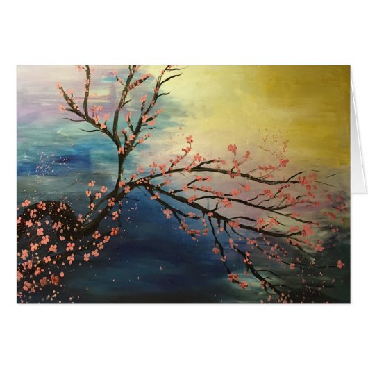 Cherry Blossom Harmony Cards (Front Horizontal)