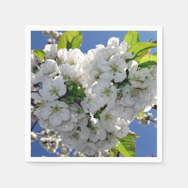 Cherry blossom heart  napkins (Front)