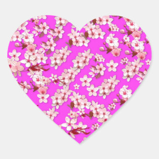 Cherry Blossom Heart Sticker