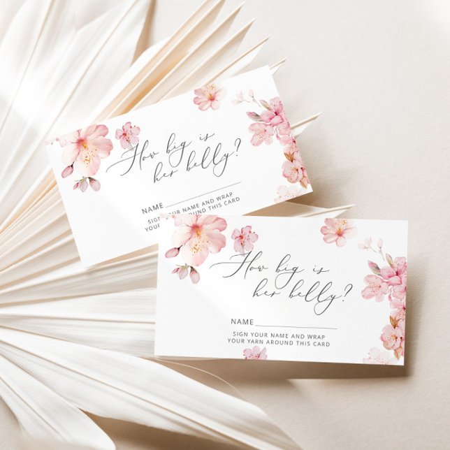 Cherry blossom how big is mommy's belly enclosure card (Creator Uploaded)