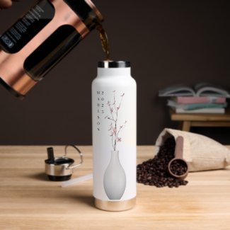 Cherry Blossom In Vase Cute White