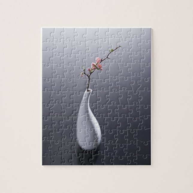 Cherry blossom in vase jigsaw puzzle (Vertical)