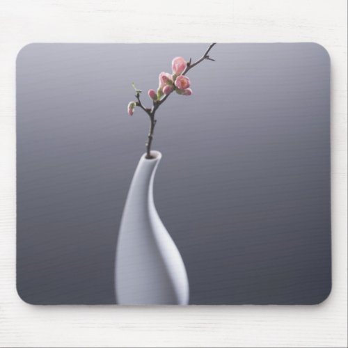 Cherry blossom in vase mouse pad