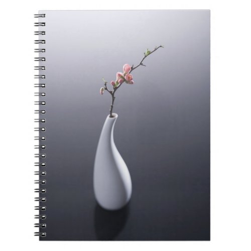 Cherry blossom in vase notebook