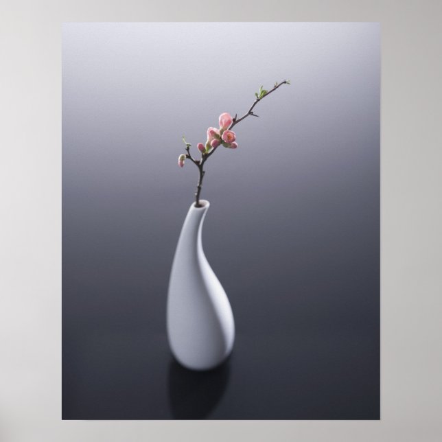 Cherry blossom in vase poster (Front)