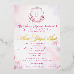 Cherry Blossom Invitation Foil Invitation