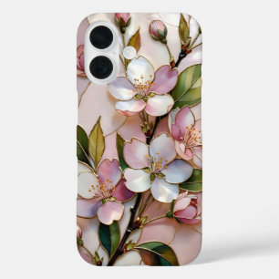 Cherry Blossom iPhone Case Floral Stained Glass