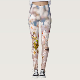 Cherry blossom Japan floral pink pretty unique Leggings