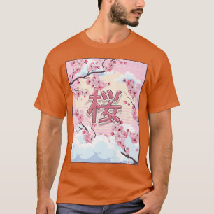 Cherry Blossom Japanese Aesthetic Kawaii Sakura Tr T-Shirt
