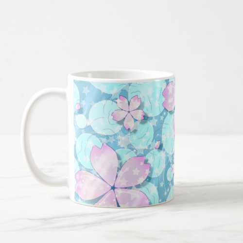 Cherry Blossom Japanese Kawaii Pond Coffee Mug