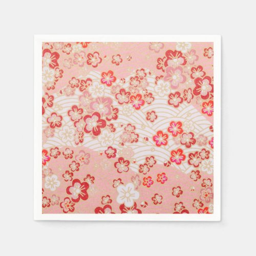 Cherry Blossom Japanese Pattern Napkins