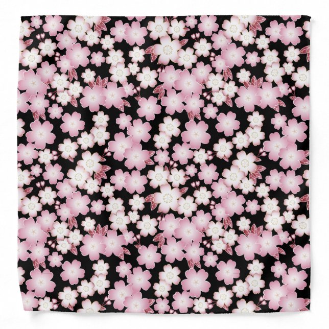 Cherry Blossom -Japanese Sakura- Bandana (Front)
